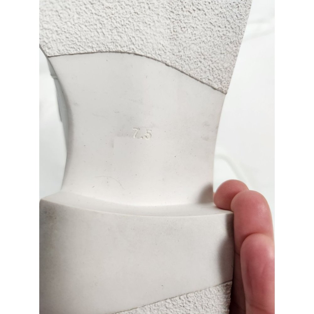 Jeffrey Campbell Women's Sz. 7.5  Librarian Platform Block Heel Loafers In White - Picture 5 of 8